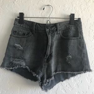 BDG women’s denim shorts. “Super High Rise Cheeky”